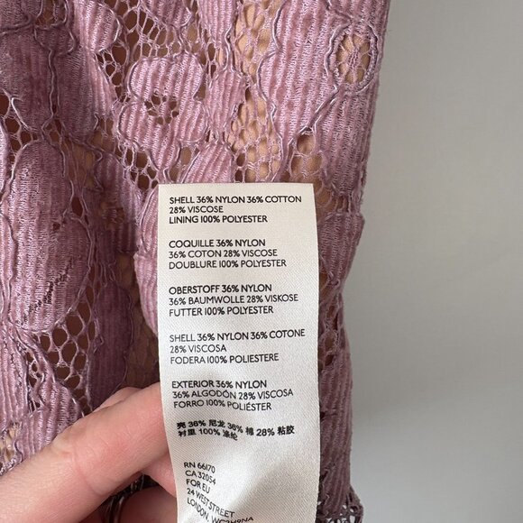 Free People Dangerous Love Mini Floral Lace Slip Dress Red Size 2 - Picture 8 of 8